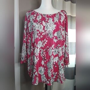 NWT Hanger 55 Blouse Sz L 3/4 Sleeve